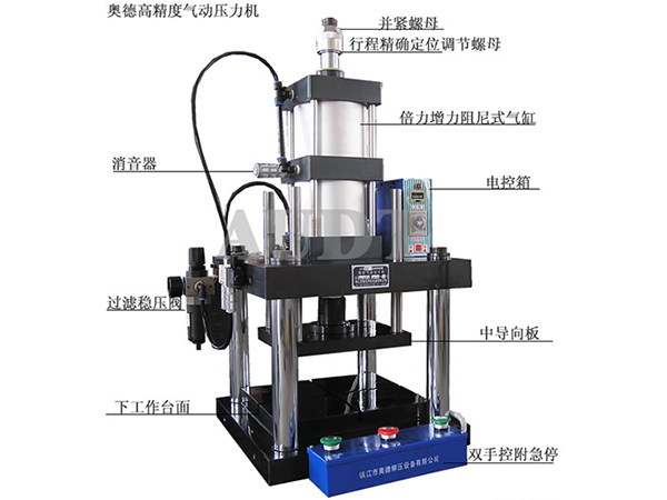 高精度四柱式氣動壓力機(jī)